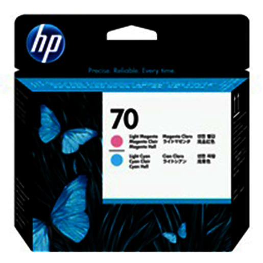 HP 70 Print Head - Light Cyan and Light Magenta