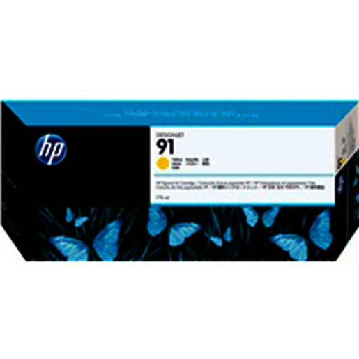 HP DesignJet 91 Ink Cartridge - Yellow - 775 ml