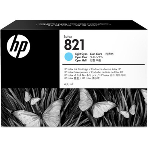 HP Latex 821 Ink Cartridge - Light Cyan - 400 ml
