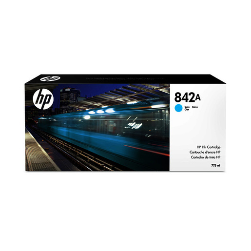 HP PageWide XL 842A Ink Cartridge - Cyan -775 ml