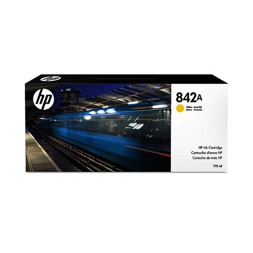 HP PageWide XL 842A Ink Cartridge - Yellow - 775 ml