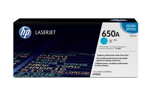 HP LaserJet 650A Toner Cartridge - Cyan
