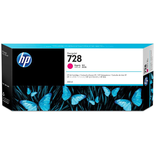 HP DesignJet 728 Ink Cartridge - Magenta - 300 ml