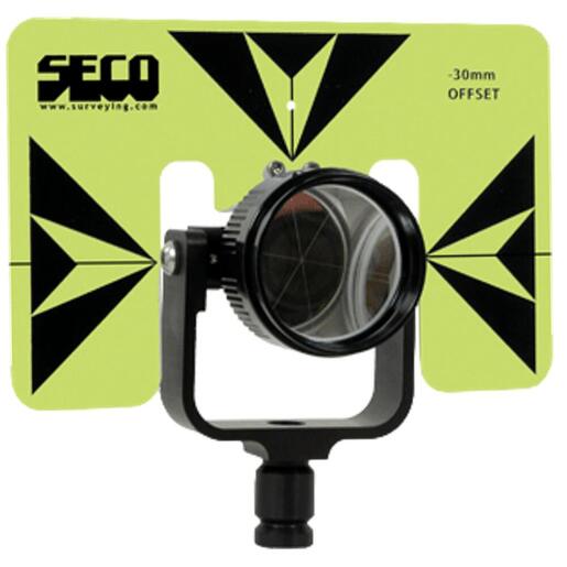 Seco Rear Locking 62 mm Premier Prism Assembly with 6" x 9" Fluorescent Yellow and Black Target