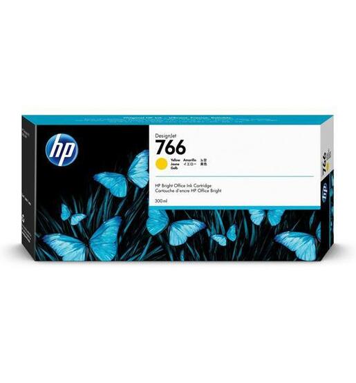 HP DesignJet 766 Ink Cartridge - Yellow - 300 ml