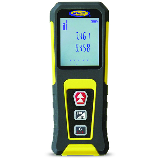 Spectra QM10 Quick Measure Laser Distance Meter (30m Range / ± 2.0 mm) (Includes meter pouch hand strap 2xAAA batteries user guides)     