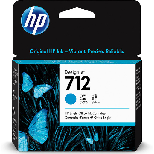 HP DesignJet 712 Ink Cartridge - Cyan - 29 ml
