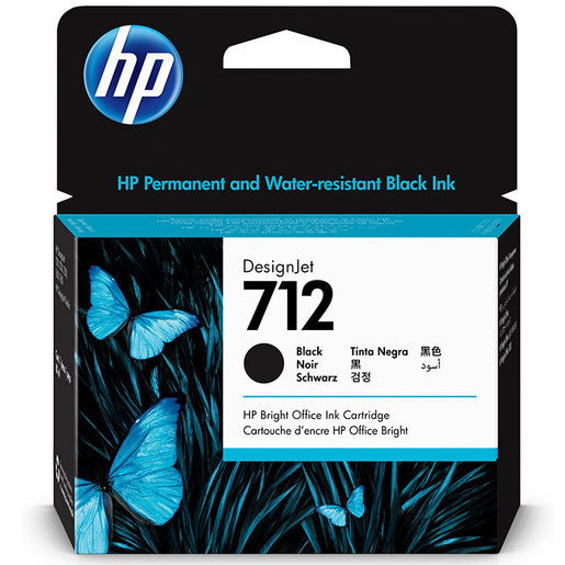 HP DesignJet 712 Ink Cartridge - Black - 80 ml