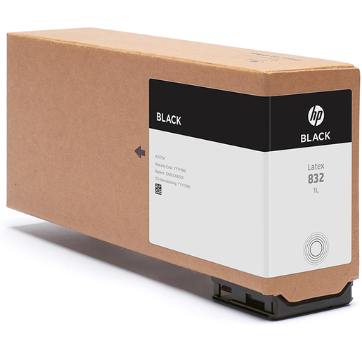 HP Latex 832 Ink Cartridge - Black - 1 L