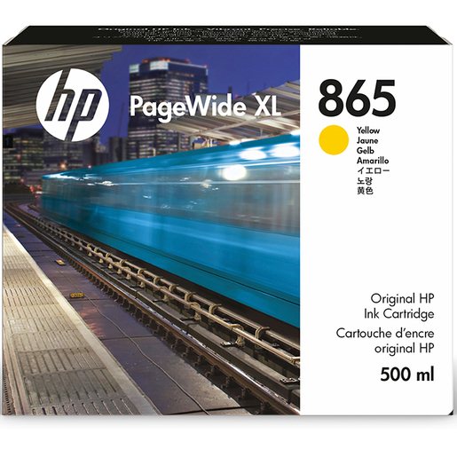 HP PageWide XL 865 Ink Cartridge - Yellow - 500ml