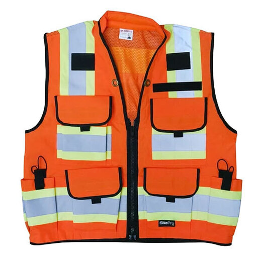 Vest Surveyor XL Fluorescent Orange