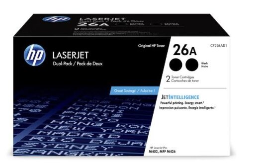 HP LaserJet 26A Toner Cartridges - Black - Pack of 2
