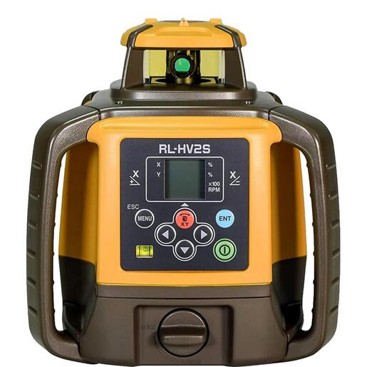 Topcon RL-HV2S Self-leveling Dual Grade Laser DB Kit With LS-80X Receiver And Alkaline Batteries